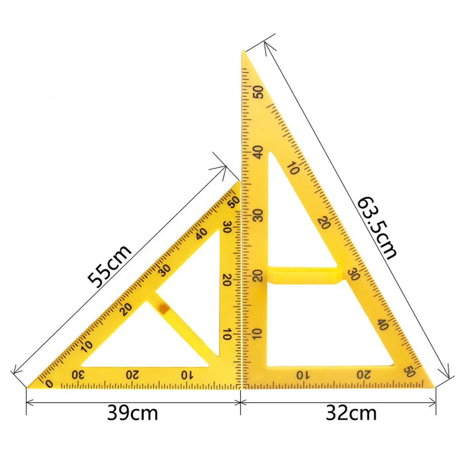 2 Pieces Math Geometry Ruler Triangle Math Geometry Equipment for School