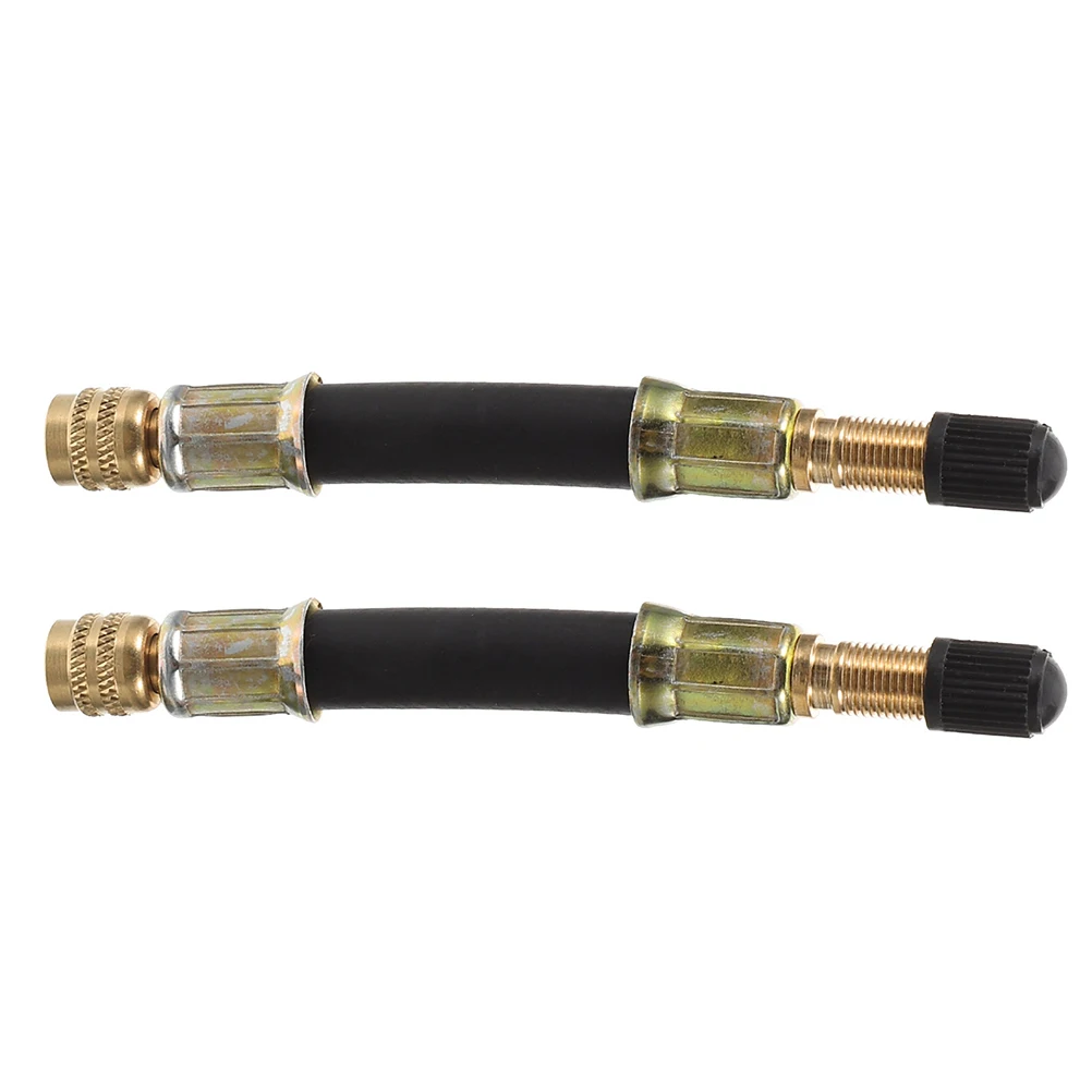 

2pcs 100Mm Tire Valve Stem Extension Kit Durable Automotive Valve Stem Tool Tight Sealing Car Motorcycle Tire Inflator Hose