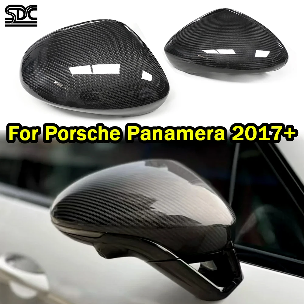 

Замена зеркал из настоящего сухого углеродного волокна для Porsche Panamera 4S GTS Sport-Turismo Turbo E-Hybrid, крышка бокового зеркала из углеродного волокна