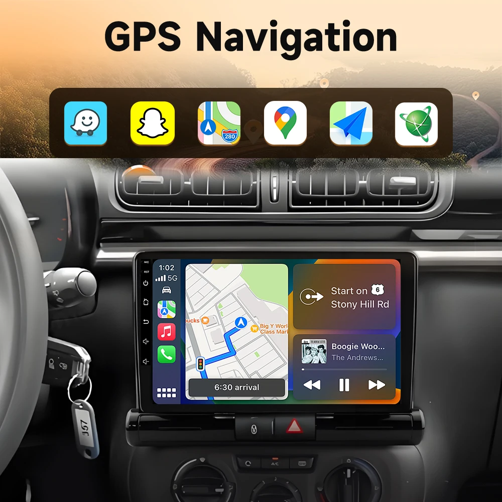Car Radio for Citroen C4 aircross C3 aircross 2017-2023 Android 16 Wireless Stereo Navigation Carplay Auto BT Touch Screen Wifi