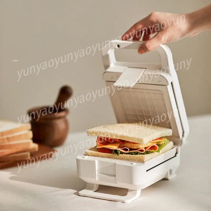 2-in-1 Sandwich Maker, Waffle Maker, Household Compact Breakfast Machine, Removable Baking Pan, Multi-functional Toast Press