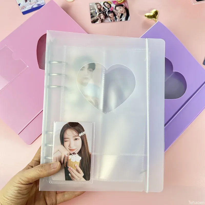 A5 Photocard Binder Cover Kpop Photo Album Simple Card Binder Collect Book Loose-leaf Photocard Album Kpop Card Binder