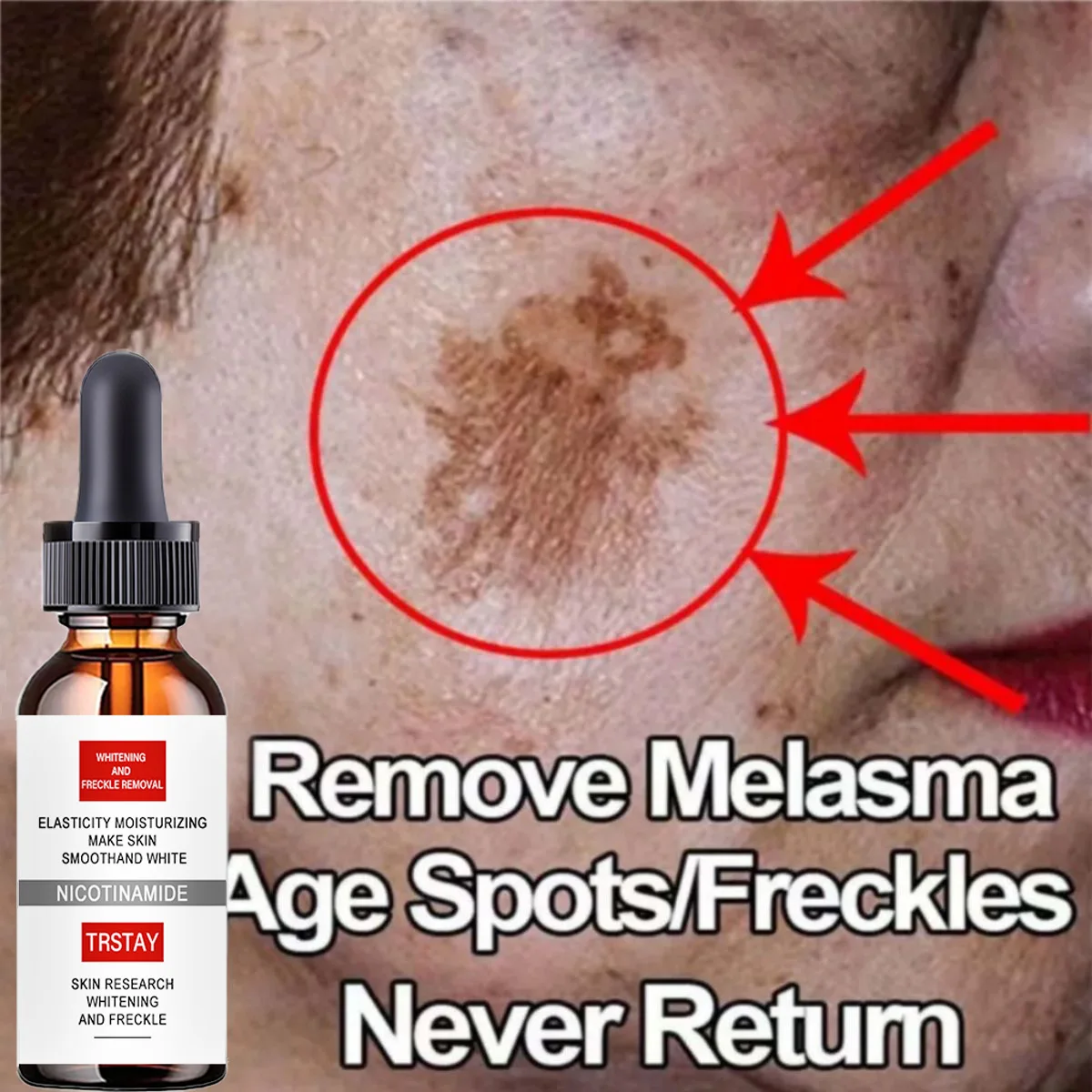 TRSTAY Facial Essence Vitamin C Salicylic Acid Hyaluronic Acid Nicotinamide Retinol Skin Care for Mother & Kids