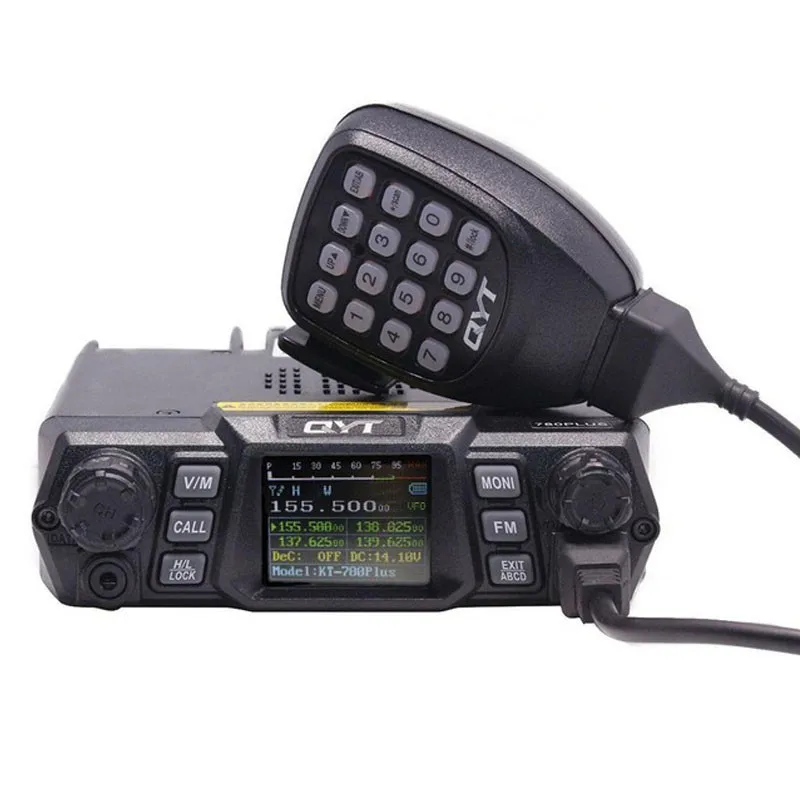 2pcs NOUVEAU QYT Mobile Radio KT-780 Plus VHF 136-174MHz 100W/75W Walperforated Talkie KT780Plus