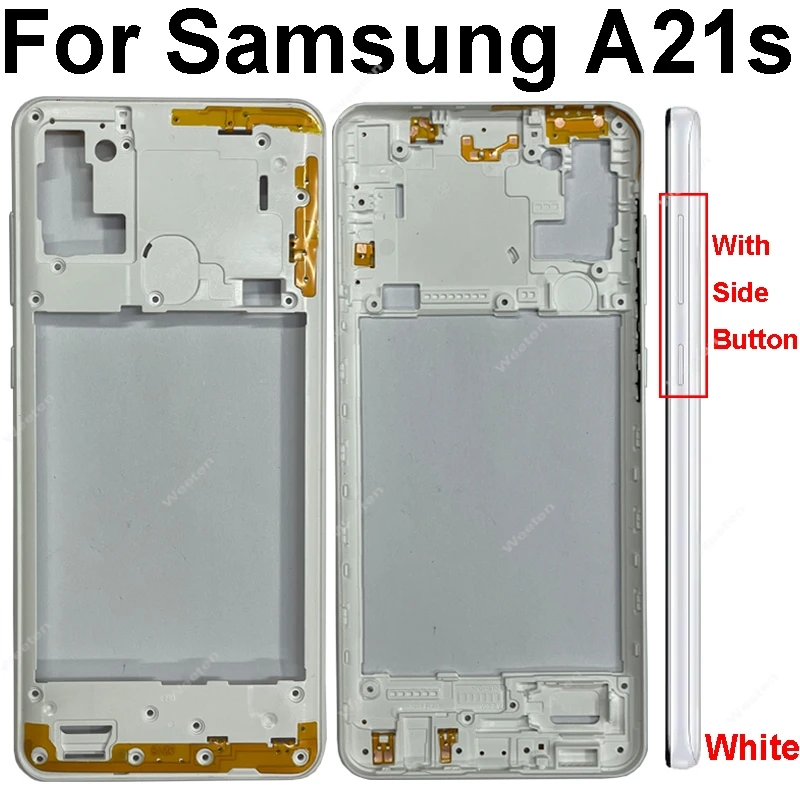 Middle Frame For Samsung Galaxy A21S A217 A217F A31 A41 A51 A71 A315 A415 A515 A515 A715 Housing Center Cover With Side Button