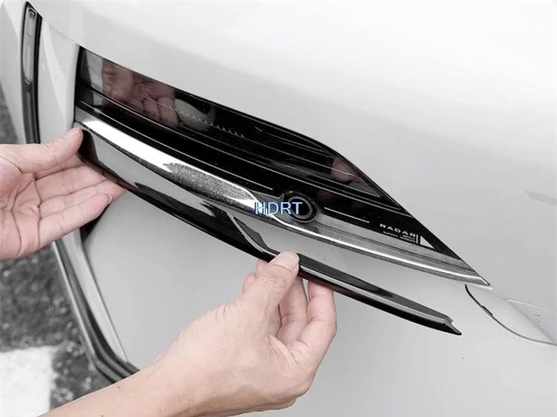 

For Geely Galaxy E8 2024 + Car Styling Front Bumper Trim Fog Light Cover Daytime Running Lamp Frame Accessories Exterior Sticker