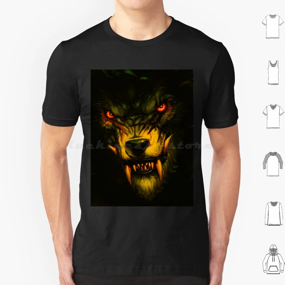 The Werewolf Poster Art Tee T Shirt Men Women Kids 6xl Geek Art Retro Vintage Geeks Video Gameing Funy Nerds Coolest Games Geek