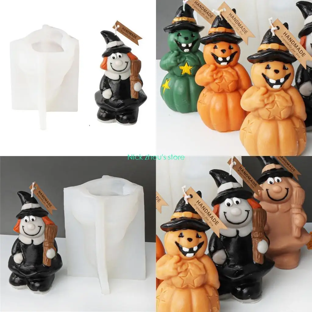 

E15E DIY Moulds Halloween-themed Non-stick Silicone Material for DIY