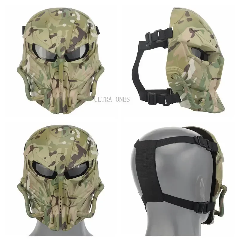 Máscara táctica Airsoft Paintball tiro resistente a impactos máscaras faciales completas caza al aire libre juego de guerra accesorios de protección