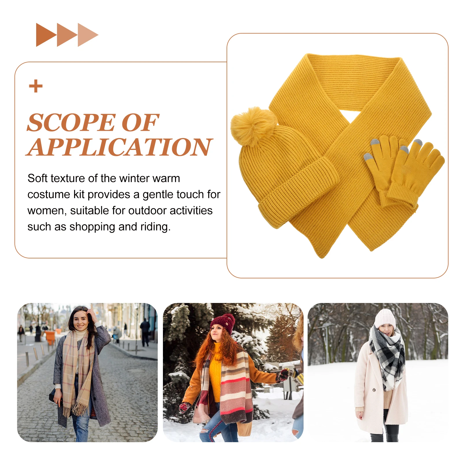

Touch Screen Gloves Women for Cold Weather Touchscreen Scarf Hats Thermal and Winter