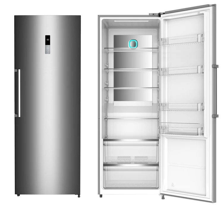 Refrigerador do aço inoxidável, KS470LW, compressor portátil, Auto-degelo, agregado familiar, uso do hotel, tipo do OEM