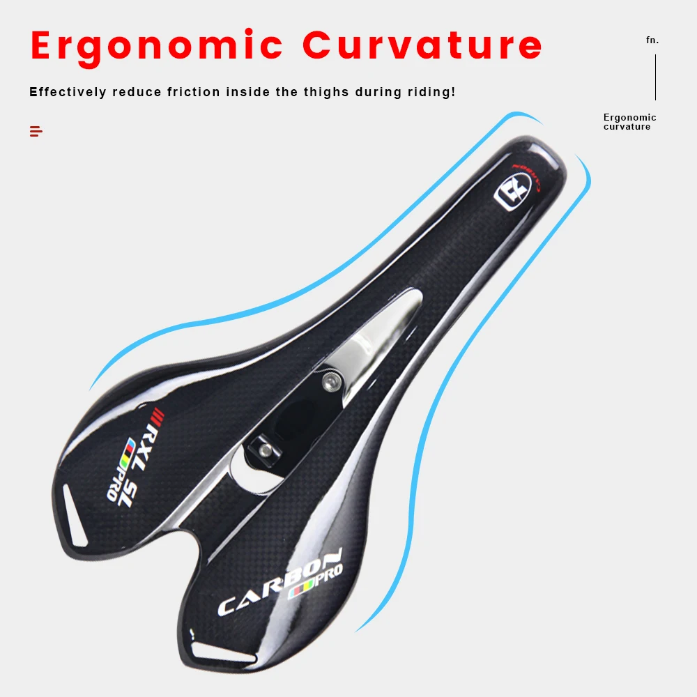 RXL SL Carbon Saddle MTB/Road Bicycle Saddle Bicycle Seat 3K Gloss/Matte Gravel Road Bike Seat Cycling Parts 270x143mm