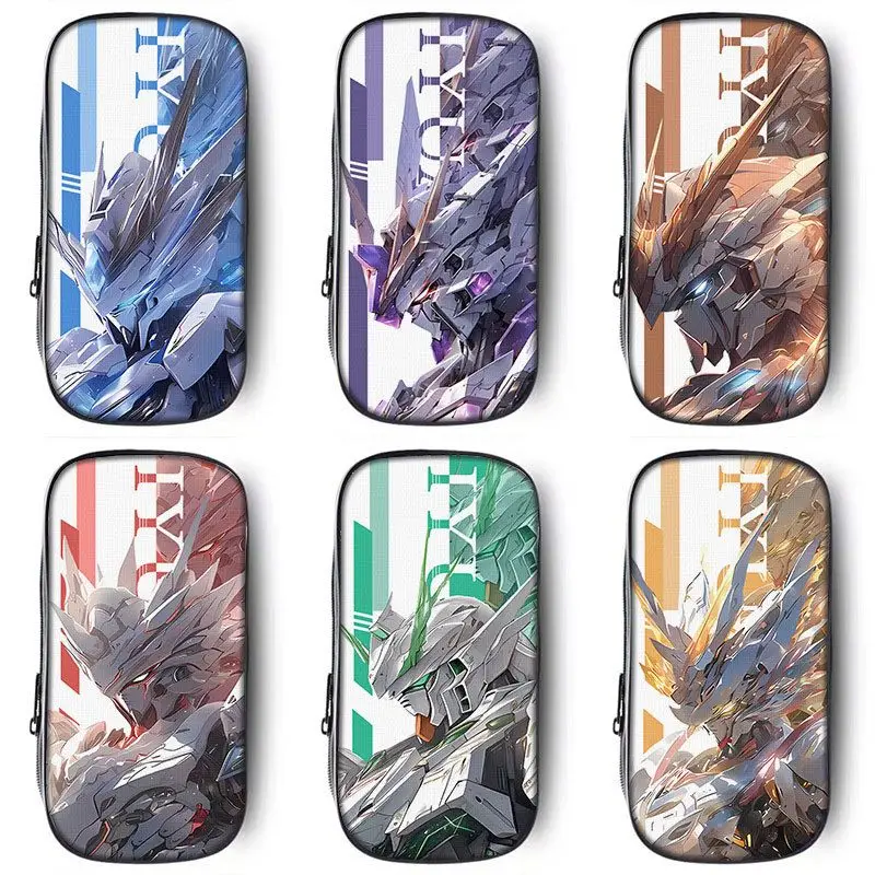 

Mobile Suit Gundam Anime Peripheral Pencil Bag for Boys Fashion Cartoon Cool Trendy Pencil Box Student Surprise Gift Wholesale