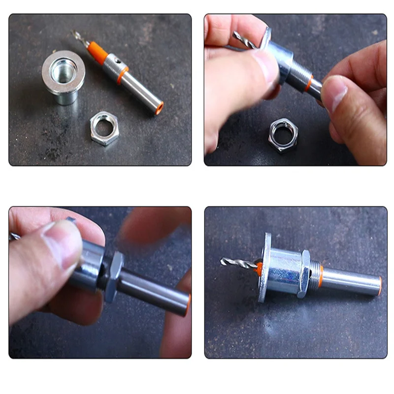 8Mm Schacht Boor Houtbewerking Verzinkboor Frees Schroef Extractor Sloop Hss Voor Hout Frees Carbide Tips