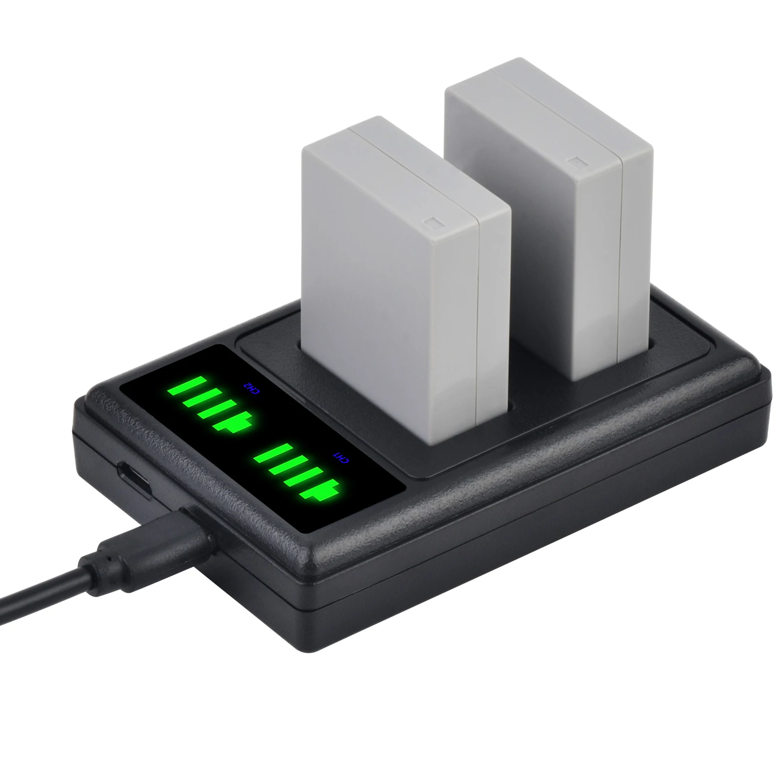 بطارية Tectra NB-10L وشاحن مزدوج لكاميرا Canon PowerShot G15، G16، G1X، G3X، SX40 HS، SX40HS، SX50 HS، SX60 HS الرقمية