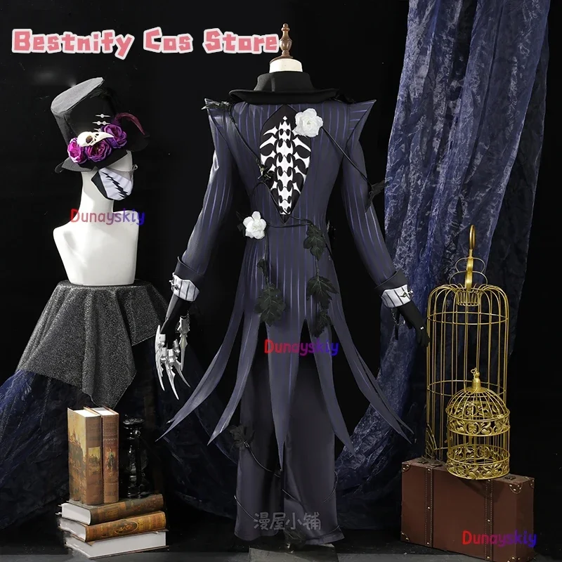 أزياء تنكري لعبة الهوية VJack كوسبفري الممزق زي الفنان القوطي في القرون الوسطى زي أنيمي RipperUgu شعر مستعار للعب الأدوار دعامة الأحذية Sui