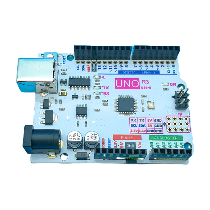 Color painting UNO R3 Board ATmega328 (Arduino-Compatible) for Arduino UNO  Colorful Peace Learning Board A00068