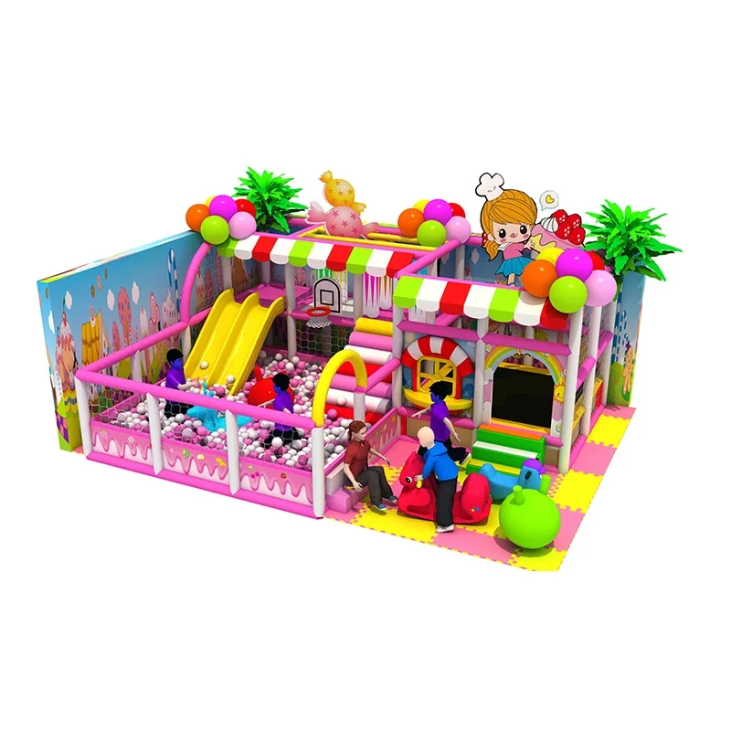 Toddler Indoor Playground Small Naughty Castle With Slide Customized Indoor Playground