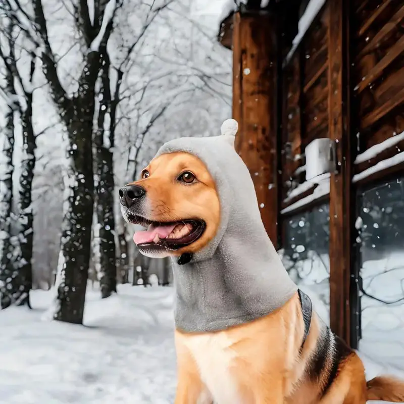 

Dog Winter Hat Autumn And Winter Warm Headwear Costume For Puppy Soft Winter Dog Protection Hat Adjustable Warm Dog Head Wrap