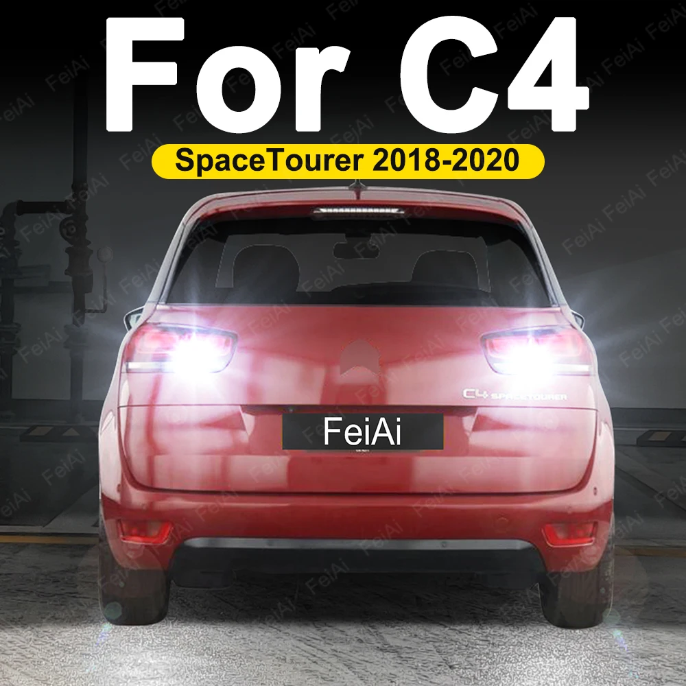 

Светодиодные фонари заднего хода для Citroen C4 Spacetourer 2018 2019 2020, тюнинговые аксессуары, резервные лампы заднего хода, резервная лампа белого цвета