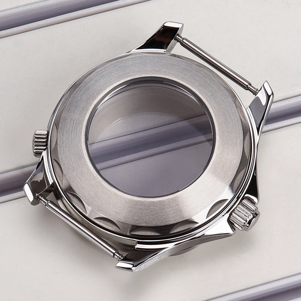 NH35 Gehäuse mit Keramik-Einlage für Seamaster 300, Massives Edelstahl-Uhrengehäuse, passend für NH35 NH36, 31mm Zifferblatt, 41mm Uhrenzubehör – Detail 3