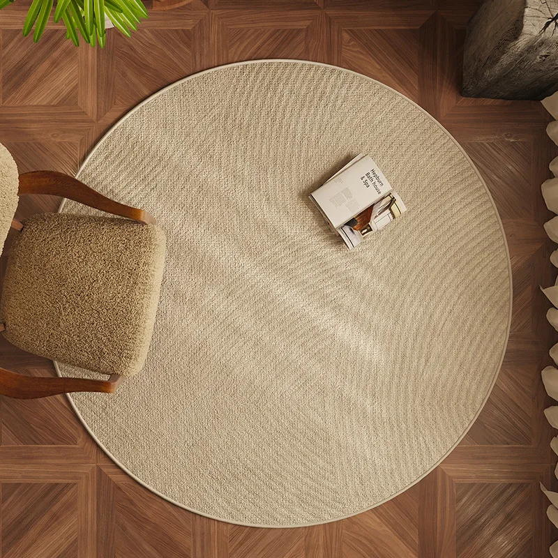 VIKAMA Round Office Carpet, European-Style Living Room Sofa, Coffee Table Rug, Study Chair Cushion, Bedroom Bedside Rug, Decor view 3