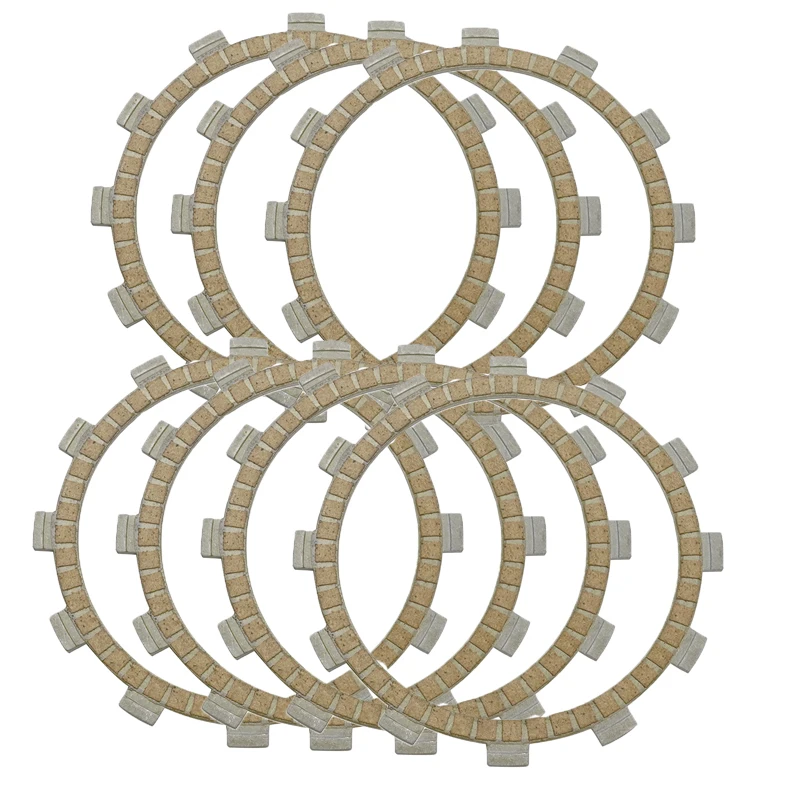 7 قطعة دراجة نارية قابض احتكاكي لوحات القرص لياماها XT350 YFM350 YFM350F ولفيرين YFP350 YFZ350 Banshee YFM400 #1