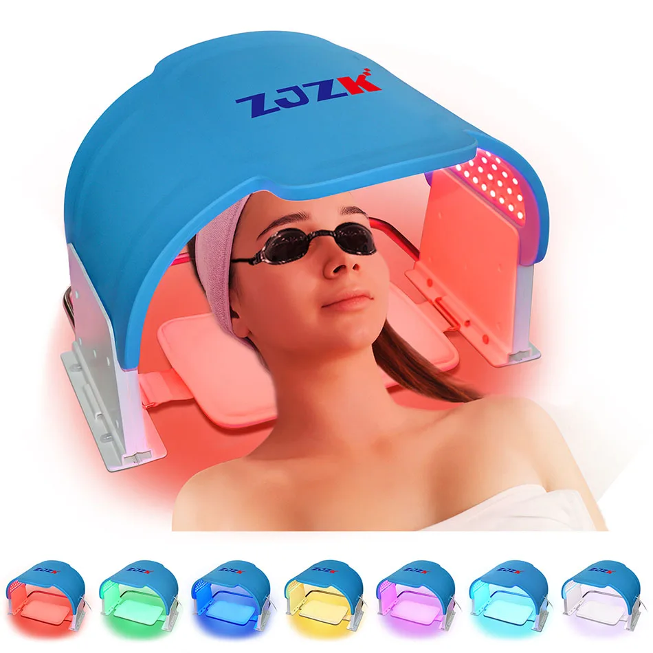 7 Color Led  Light Therapy Mask Fot Face and Neck Skin Rejuvenation Anti-Aging 990 Chips Beauty Device for Wrinkle Removal