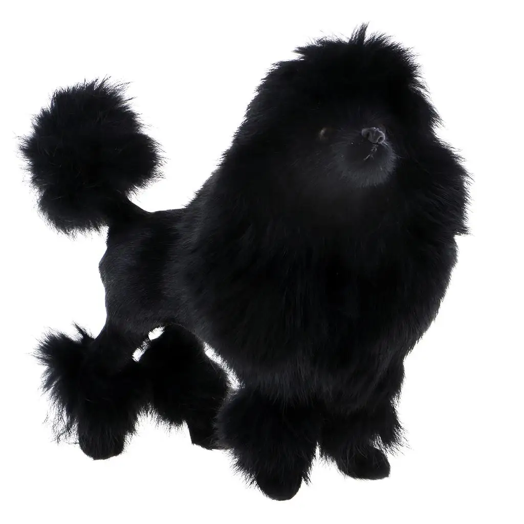 

Artificial Poodle Animal Toy Miniature Decoration Home Decoration