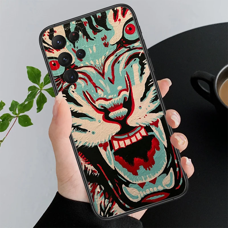 

Japanese tiger Art Phone Case For Samsung A55 A16 A56 A36 A35 A15 A53 A54 A33 A34 A25 A05S A52 A52S A14 A24 A26 A71