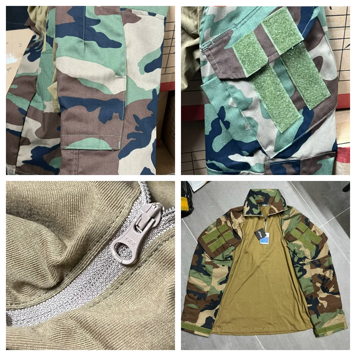 Outdoor Replica Men's GEN3 Frog Suit Long Sleeved Top Jungle Camouflage G3 Black Camouflage Combat Frog Skin BDU
