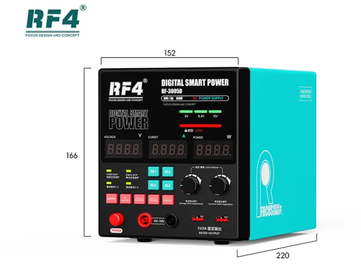 RF4 RF-3005D RF-3005Pro Power Supply DC Regulated Power 30V 5A For Mobile Phone Computer Repair Checking Tool