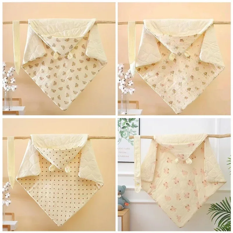 

Зимнее уличное одеяло-кенгуру для больниц и пеленание, утолщенное детское одеяло с хлопковым наполнителем для новорожденных