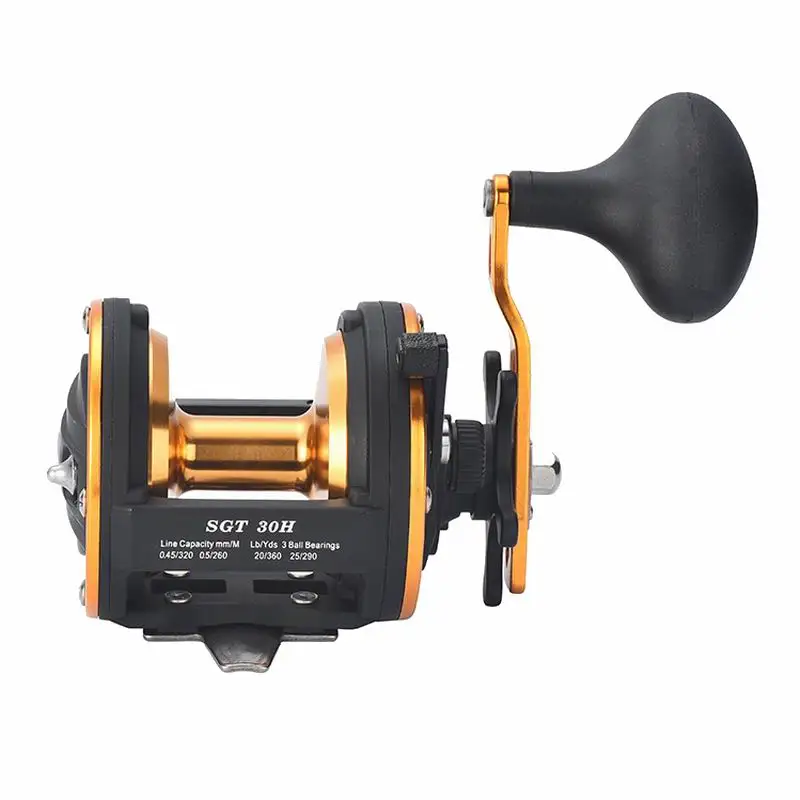 30h-511g-50h-532g-釣りリール-合金アルミニウムドラムリール-3ボールベアリング-ブレーキ力10kg-速度比6-1