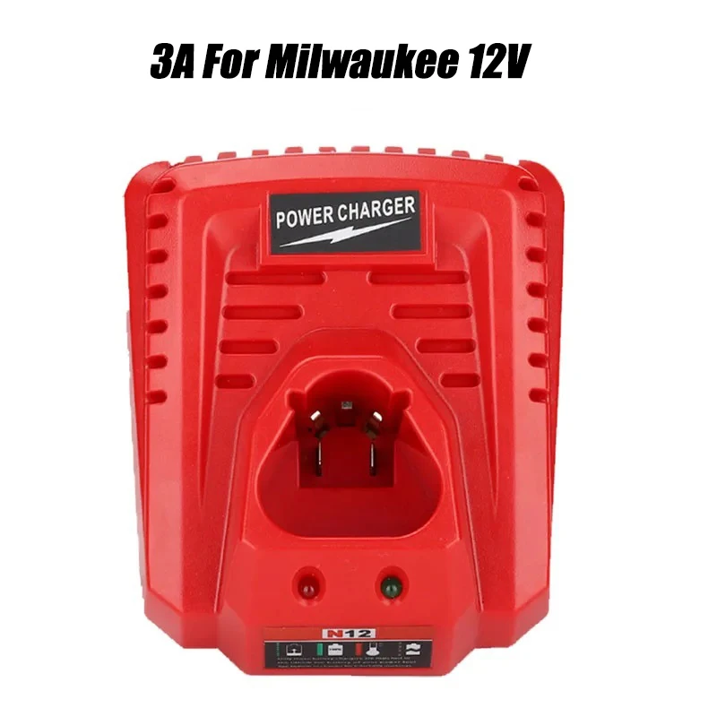 

For Milwaukee 10.8-12V Li-ion Battery Charger Fast Charging M12 N12 48-11-2401 48-11-2402 Power Tools Lithium Battery Charger