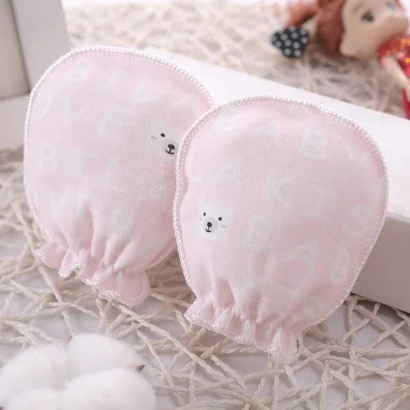 Cotton Baby Anti Scratching Gloves Newborn Gloves Protection Face Baby Mittens Glove Infant Accessories Pure Cotton Anti Scratch