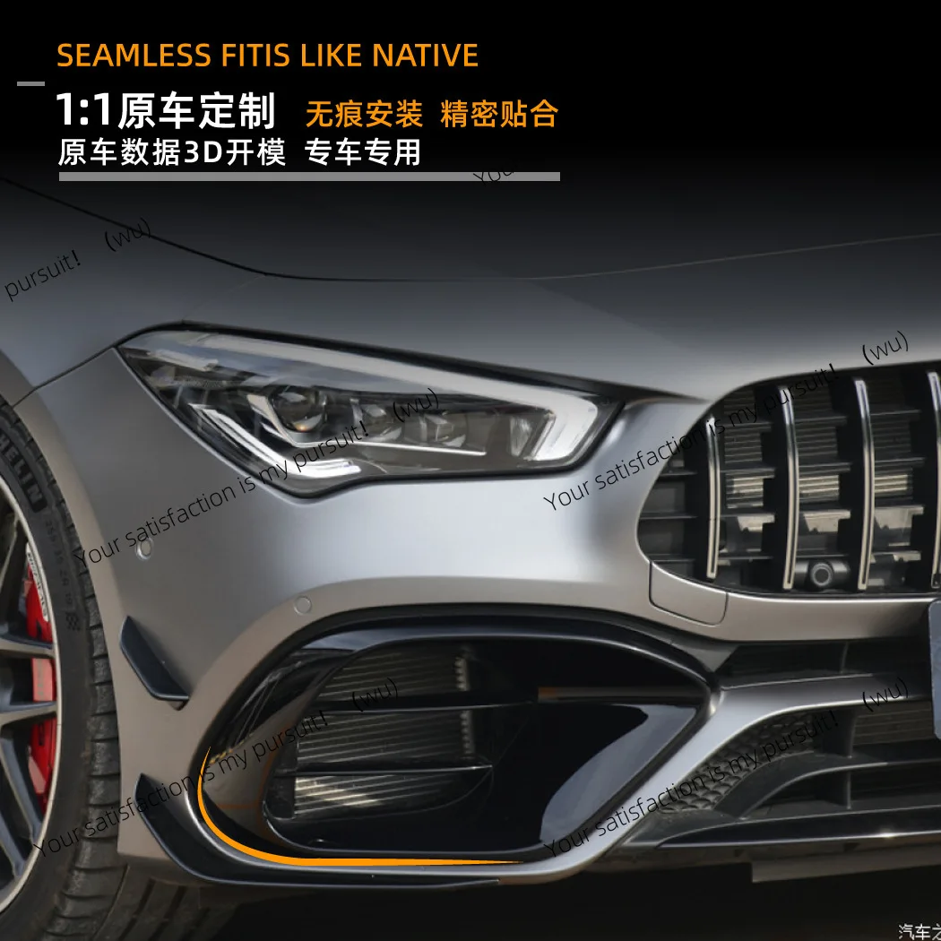 Suitable for Mercedes-Benz c118 cla45 amg 20-23 front air knife trend car sticker kit exterior modification accessories