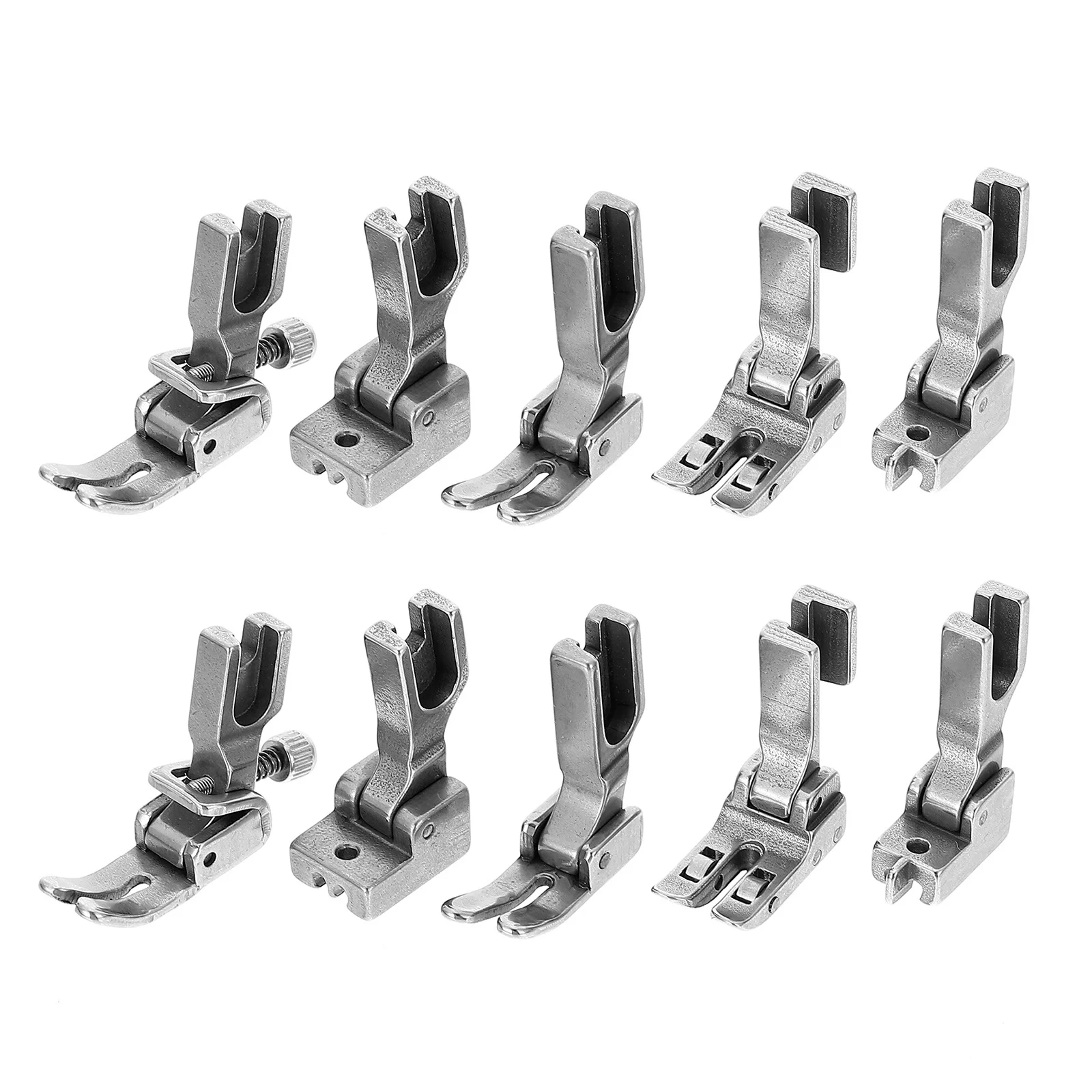 11 قطعة مجموعة أقدام الضغط من الفولاذ المقاوم للصدأ ملحقات ماكينة الخياطة الصناعية لآلات المقبض المنخفض لوازم الخياطة #2