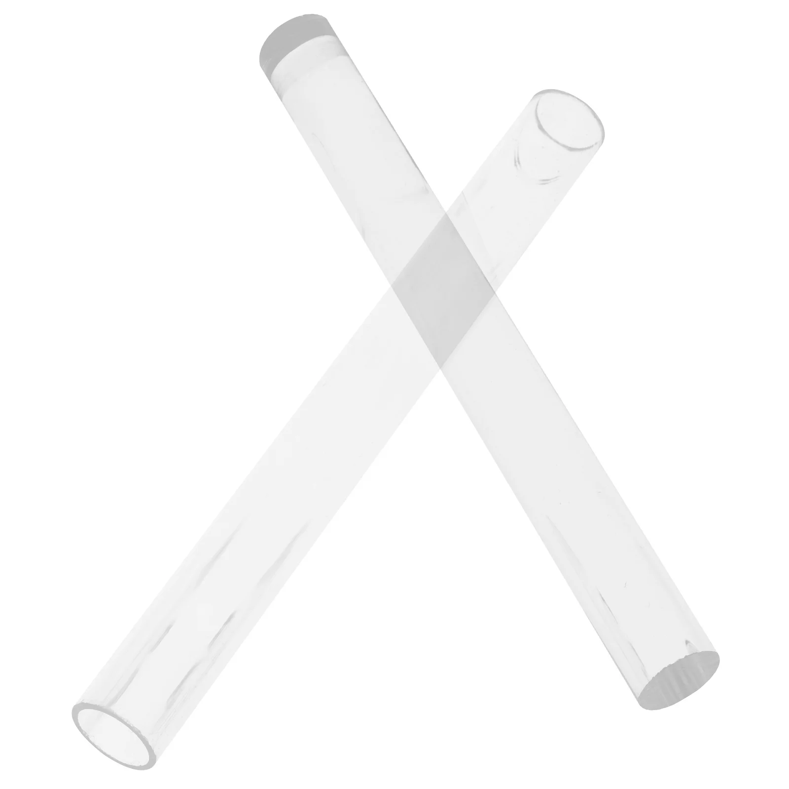 

2pcs Acrylic Rolling Pin Set Transparent Solid Hollow Clay Baking Tool Polymer Accessories Crafting Project Roller
