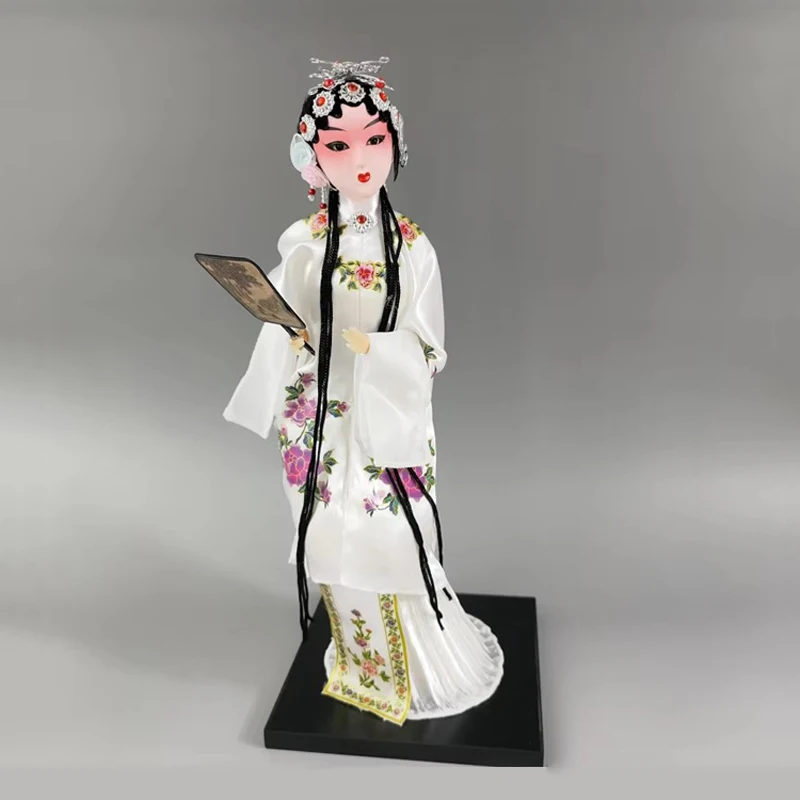 Exquisite Interesting Chinese Classical Traditional Handmade Silk Doll Beautiful Girl Figurine Collection Decoration Gift Statue