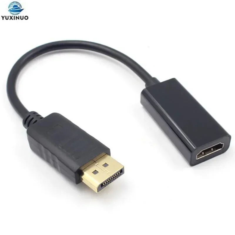 High Quality DP to HDMI-compatible Male to Female Cable Adapter HD 1080P Converter Adaptor Cable for PC Display Laptop Projector