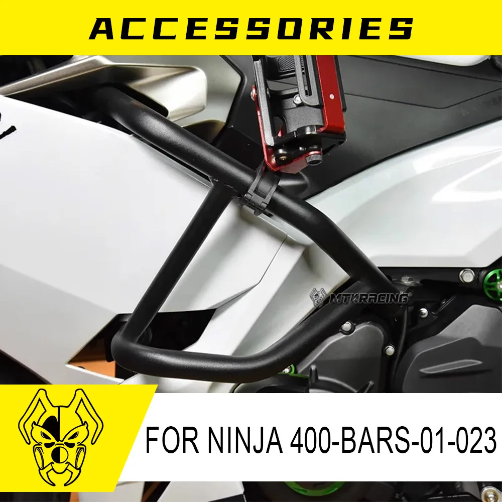 

MTKRACING Crash bars For KAWASAKI NINJA 400 2018-2024 Motorcycle Bumper Engine Guard Crash Bar Body Frame Protector