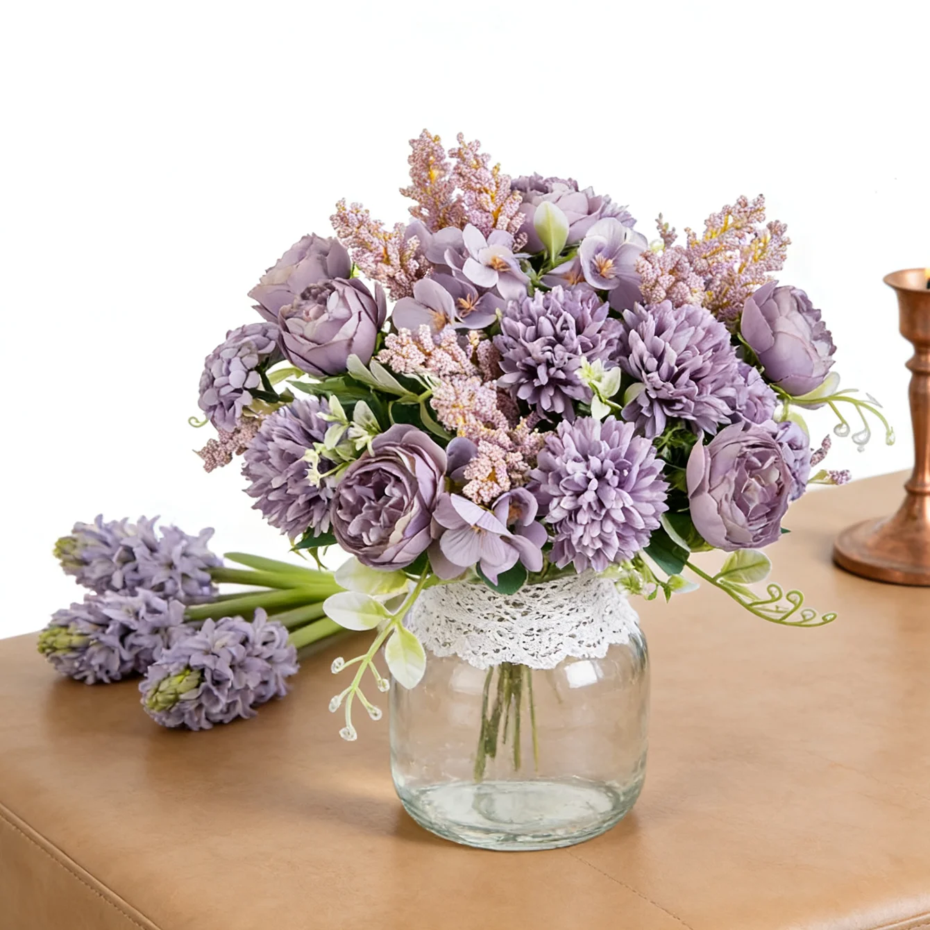 

Artificial Flowers Decora Home Room Table Vase Wedding Wreath Festival Pretty Roses Arch Silk Peony Brial Bouquets Scrapbooking