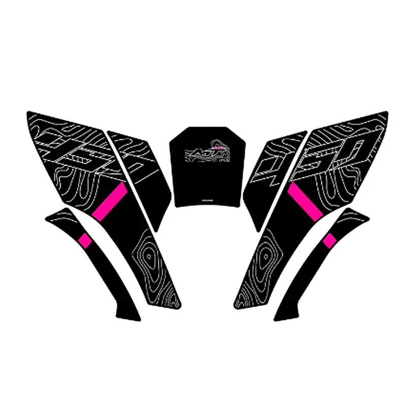 For CFMOTO 450MT 450 MT 2024 Motorcycle Side Sticker Fuel Tank Decal Protector Traction Pad Cover Decoration Sets Anti-slip