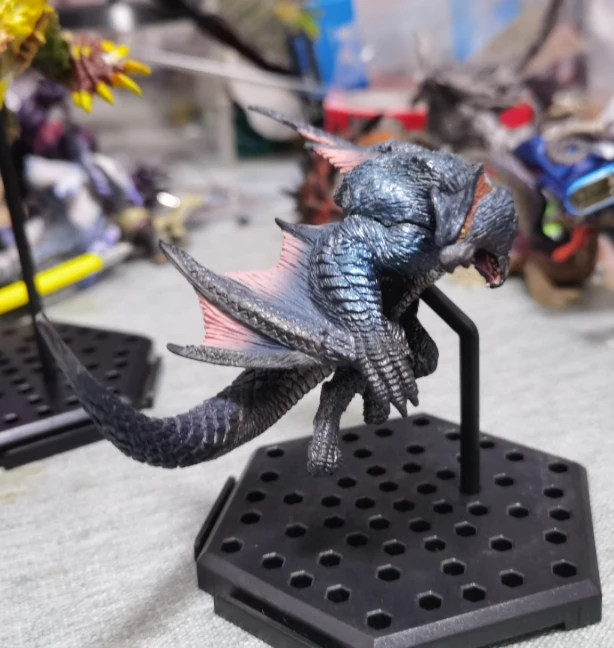 MonsterHunters Lagiacrus Kylin 화난 용 Nargacuga Nergigante 게임 주변기기 모델 장난감 어린이 선물 탁상 장식품