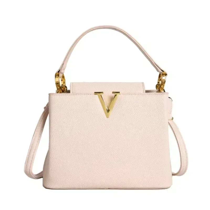 

Best Superstar Show Leather Diaper Bag Women High End Minimalist Satchel Square Purse Trendy Letter Logo For Daily Use