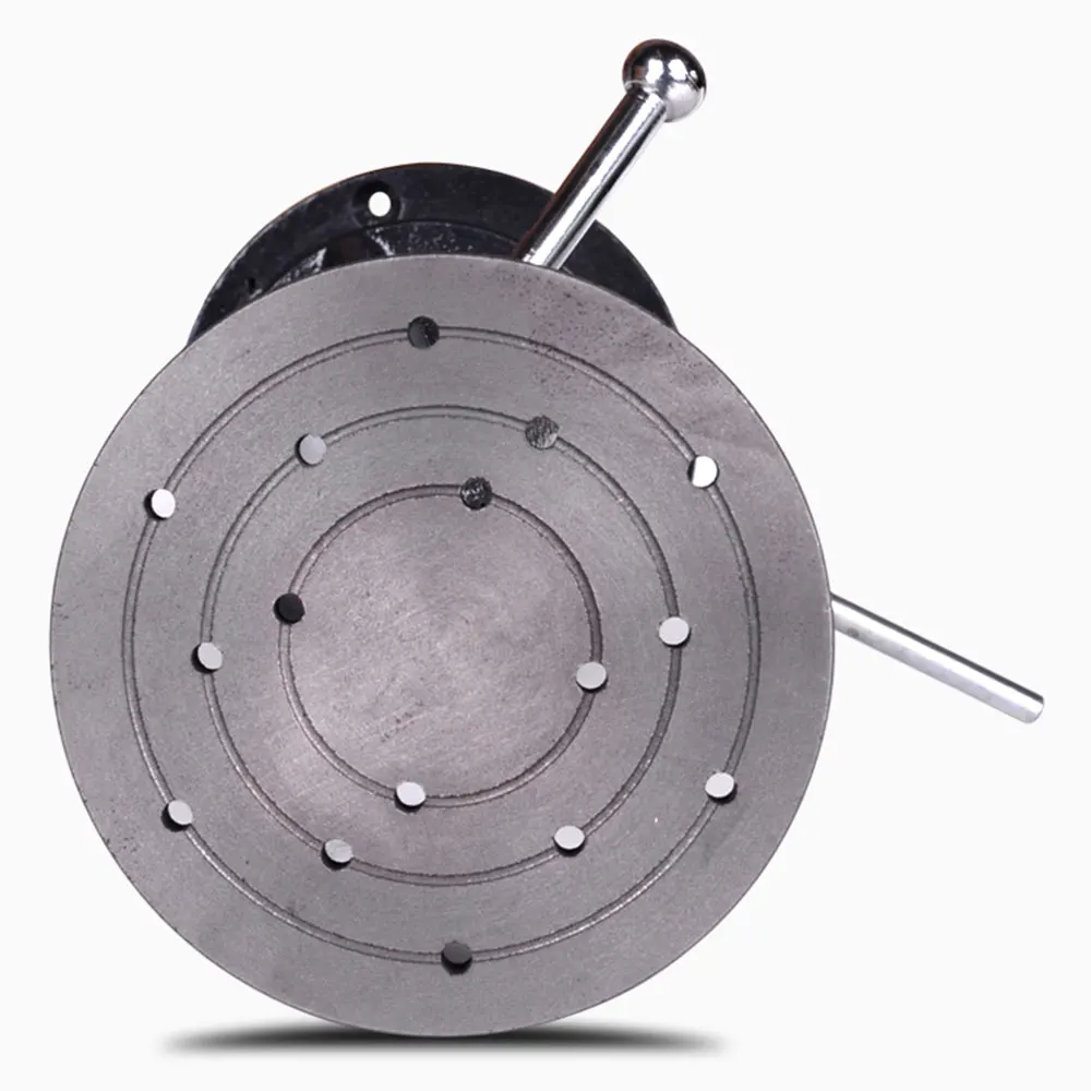 งานไม้ทําด้วยมือ DIY แกะสลัก/แกะสลักตารางการหมุนหลายมุมเหล็กหล่อ Turntable ตารางโรตารี่ยกแกะสลัก Turntable