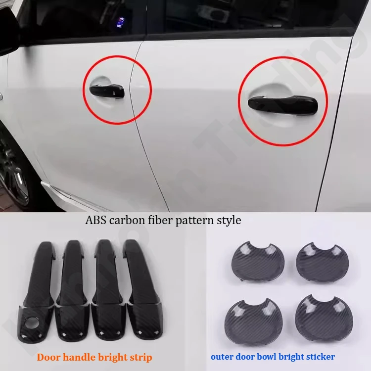 

Декоративная наклейка на дверную ручку/наружную часть двери/наружную ручку двери для Mazda-3 2006-2013