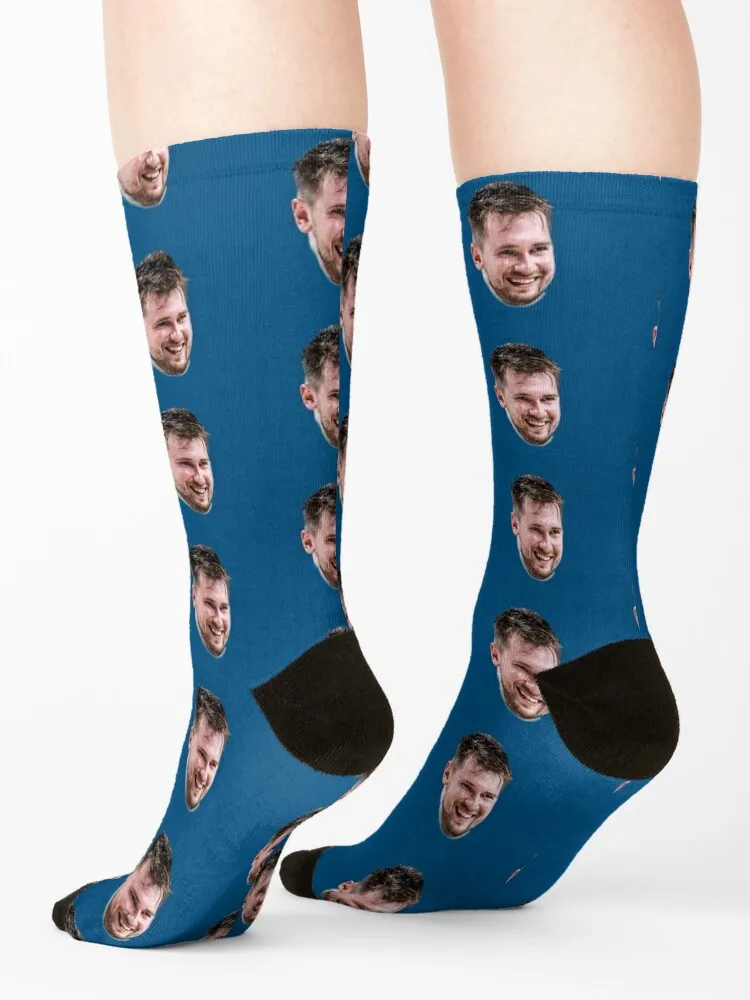 Luka Doncic Basketball Funny Face Socks Christmas winter thermal Toe sports designer brand Socks Male Women's
