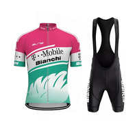 2025 Men's Retro Short Sleeve Jersey BIANCHI Cycling Jersey Bicycle Summer Short Sleeve Quick Dry Cycling Suit Kit